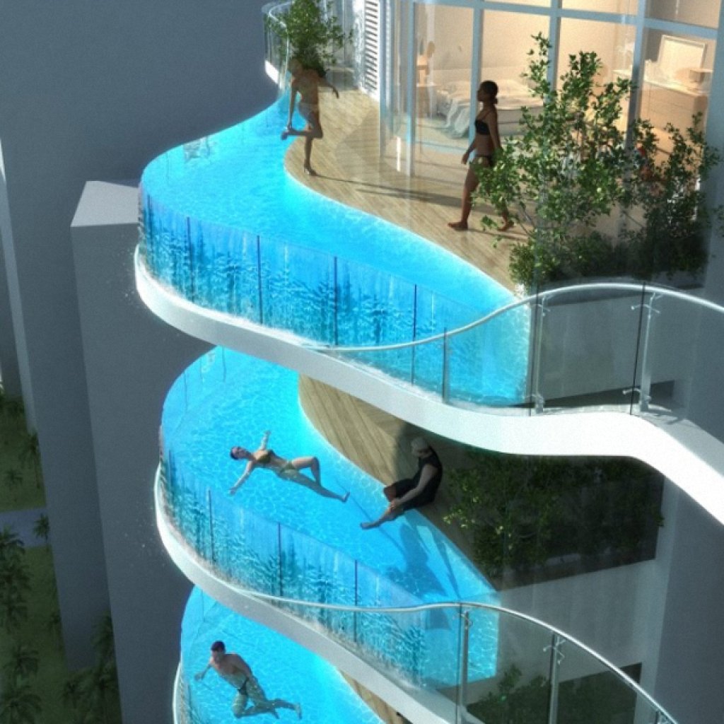 Crazy Balcony Pools